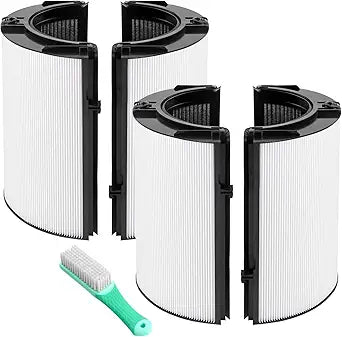 360┬░ Combi Glass Efficient and Activated Carbon Filter Fit For Dyson TP07 HP07 TP10 HP10 TP06 HP06 TP04 HP04 PH01 PH02 PH03 PH04 TP09 HP09 Air Purifier, 2-in-1 Replacement Filter, 2 Pack
