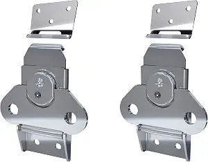 TCH Hardware 2 Pack Large Steel Riveted Butterfly Twist Latch Lock & Keeper