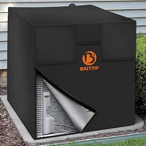 Air Conditioner Cover for Outside Units - 34x34x38 inches, Central AC Winter Covers for Outside, Waterproof Anti-Hail Windproof Design
