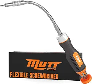 Mutt Tools Flexible Screwdriver Set 12-in-1 with Bendable Shaft & Torx Bits