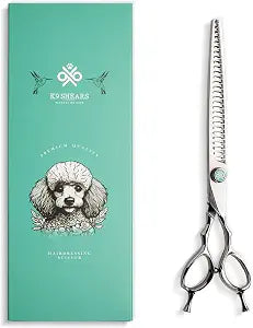 8 Dog Grooming Chunker Scissors  VG10 Japanese Steel Professional Pet Shears for Cats & Dogs | Clean Cut & Precise Trimming | Lightweight, Ergonomic, Handcrafted | Thinning Rate 60-70% | K9 Shears
