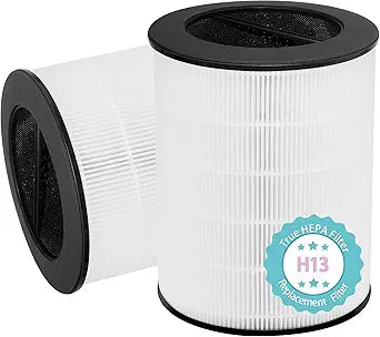 Replacement Filter Compatible with Oransi mod/mod+ Air Purifier (Model MD01, MD02), 4-stage with HEPA(H13) Activated Carbon Filter, Only for Orange & Gray Handle Unit, 2 Count