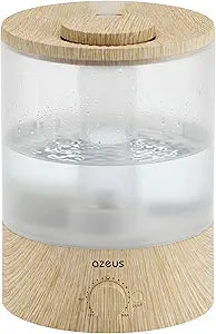 AZEUS 3.5L Ultrasonic Humidifier with 7-Colour Night Light, Aroma Diffuser Compatible Cool Mist Humidifier, Quiet & Adjustable for Bedroom, Nursery, Office