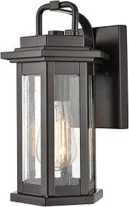 ML Lighting Ellis 1-Light Outdoor Wall Sconce Powder Coated Bronze