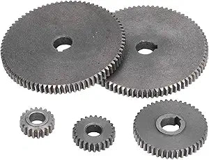 Mini Metal Lathe Gear Set, Replacement Parts Kit with T80 T45 T25 T20 Gears for Micro Lathe and Metal Cutting Machine Tools