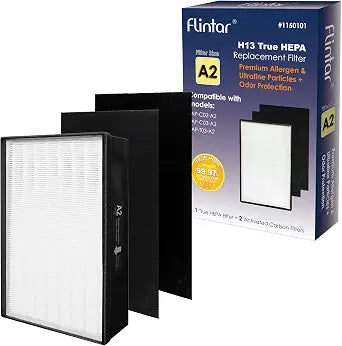 Type A2 Replacement Filter, Made in TAIWAN, Compatible with Filtrete Room Air Purifier FAP-C02-A2, FAP-C03-A2, FAP-T03-A2, FAP-SC02L, Part # 1150101, Filter A2, 1-Pack