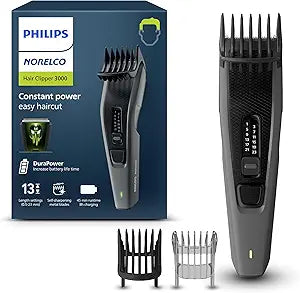 Norelco Philips Hair Clipper 3000, 13 Length Settings, Black