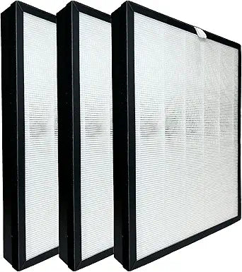 Nispira BKJ-33 Replacement Filter For Colzer Air Purifier BKJ-33, H13 3-in-1 True HEPA Activated Carbon, 3 Packs