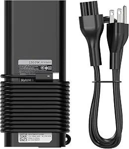 BULL-TECH Replacement for Dell 130W Laptop Charger USB C Type C Slim AC Power Adapter for Dell Xps 17,Precision 5550 5530 2in1,XPS 15 2in1 9575DA130PM170 HA130PM170 0K00F5 K00F5 0M0H25 M0H25 T4V18