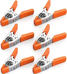 HORUSDY 6-Piece 6" inch Spring Clamp, Heavy Duty Spring Metal Spring Clamps, 2.5"-inch Jaw opening (6-Piece)