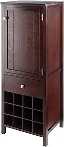 Winsome Wood Brooke Jelly Open Cupboard, Walnut