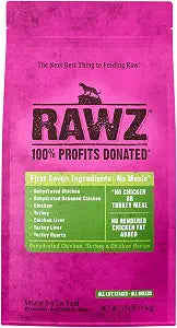 Rawz Dehydrated Chicken, Turkey & Chicken Recipe Natural Meal Free Dry Cat Food (3.5 Pound (Pack of 1), Chicken & Turkey)