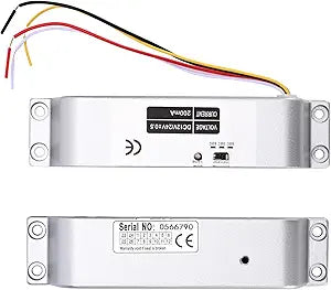 Electric Drop Bolt Lock, Fail-Safe with Time Delay, 12V DC Electronic Lock for Access Control System, Security Door & Gate