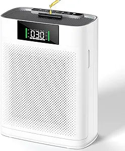 Air Purifiers for Home Large Room up to 2300 Ft┬▓, Honeyuan Air Purifiers for pets, HEPA Air Purifier with PM2.5 Display & Aromatherapy, 22dB Sleep Mode, Child Lock, Model ZY3866G