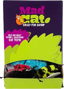 Mad Cat Buggin' Out Bulk Bin Catnip & Silverline Blend Wild and Wacky Bug Cat Toy, Pack of 24 Bugs