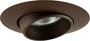 NICOR Lighting 6 in. Oil-Rubbed Bronze Recessed Eyeball Trim with Baffle (17526OB)