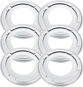 RHBLME 6 Pack 12 Inch Lazy Susan Hardware, 5/16" Thick Turntable Bearings, 1000Lbs Rotating Bearing Plate Heavy Duty Lazy Susan for Rotating Table, Corner Shelves, Book Case, Serving Tray