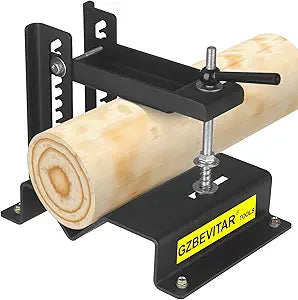 Log Clamp Lock for 1-1/2" - 5" Logs, Upgraded Log Holder for Cutting, Quick Adjustment Wood Vice for Woodworking Avoid Slipping and Rolling