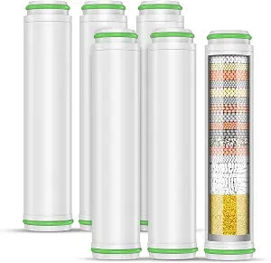 PWERAN Shower Filter for Handheld Shower Head, 2 Pack 18 Stage Replacement Filters for Hard Water Remove Chlorine and Harmful Substances