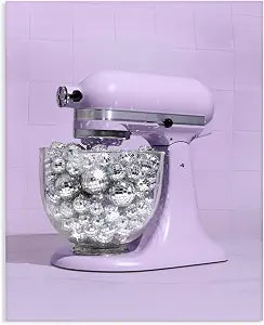 Disco Kitchen Mixer Retro Glam, 16 x 20 Inch Canvas Wall Art