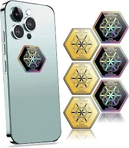 24K Gold Protection Sticker(3 Pcs) and Silver Protection Sticker(3 Pcs) from All Phones/Tablets/Laptops/All Devices (6 Pcs)