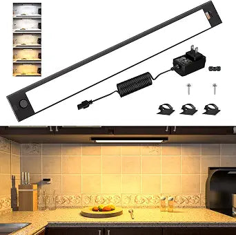WOBANE 16.5 inch Under Cabinet Lighting,Dimmable Counter Lights for Kitchen