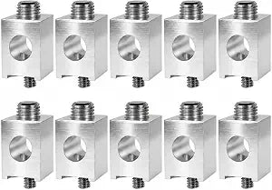 10PCS #4-2/0 Neutral Lug Kit, Aluminum Grounding Lug with Screws