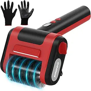 Electric Rechargeable Grill Brush,Grill Cleaner for Outdoor Grill with 800 RPM Motor - Bristle-Free Stainless Steel Grill Cleaner with LED Light for BBQ, Heavy Duty Grill Cleaning Tool (BlackRed)