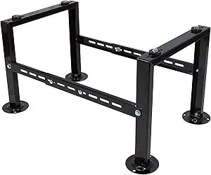 Mini Split Stand for 9000-36000 BTU Air Conditioner Heat Pumps, Adjustable Condenser Stand, Heavy Duty Ground Stand, Black