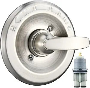 Replacement for Delta Classic 13 Series Single-Function Trim Kit, T13010 Shower Handle, Fit Delta Shower Valve R10000 Series, Brushed Nickel (Cartridge Included)