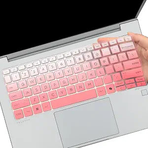 Keyboard Cover for HP ProBook 440 G11 14 inch Laptop/ProBook 445 G11 14-inch Laptop Accessories Keyboard Protective Cover Skin (NOT Fit HP ProBook 440 445 G10/G9/G8/G7/G6/G5)-Ombrepink