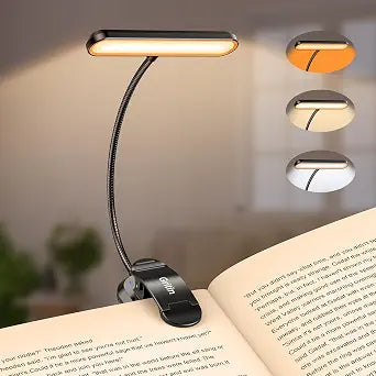 Gritin Rechargeable Book Light for Reading in Bed with 19 LED