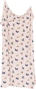 KYTE BABY Blush Butterfly Swaddle Blanket