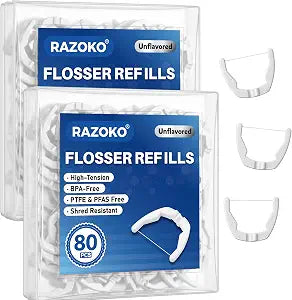 Dental Flosser Refill Heads, Compatible with Listerine Ultraclean Access