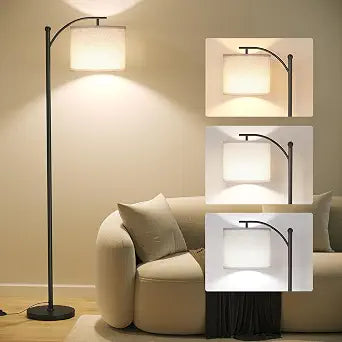 SUNMORY Arc Floor Lamp, Modern Floor Lamp with 3 Color Temperatures Bulb