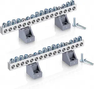 Relaxweex 2 Pack Insulated Ground Bar Kit, 14 Terminal Positions