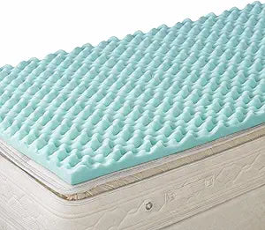 DMI Twin XL Mattress Topper Egg Crate Foam Mattress Topper for Pressure Relief, Weight Distribution & Enhanced Airflow Dorm Bed Mattress Topper 2 Inch - Improved Comfort & Alignment- Blue