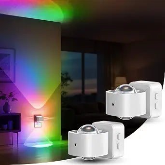 Briignite Night Light Projector, RGB Color Changing Night Light for Kids