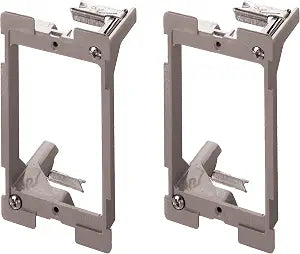 Legrand OnQ AC1010012PK Legrand-On-Q (2 Pack) Low Voltage Bracket, 1 Gang (Pack of 2), Gray