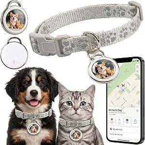 Tracker - Ideal for Small, Medium, and Large Pets - White