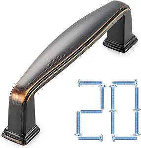 KOOFIZO 20 Pack 3 Inch Oil Rubbed Bronze Kitchen Cabinet Pulls Rubbed Bronze Cabinet Handles Bronze Cabinet Hardware for Kitchen Cabinets 1817 Drawer Dresser Cupboard Bedroom