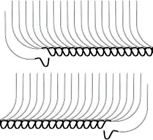 Picture Hangers Hooks 40Pcs for Drywall, Dipping Plastic Covered The Hooks Advoid Scratches Effectively, Supports Up to 100 Pounds for Hanging Pictures, Photos, Frames, Planters, Art, Clock