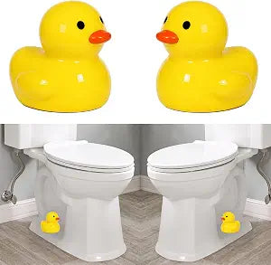 ZUNON Ceramic Duck Toilet Bolt Covers Decorative Caps