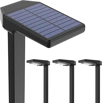 AUDERWIN 4 Pack Color Changing & Sync Smart Solar Pathway Lights, Solar Lights Outdoor Waterproof, 9 Modes (Warm White/Cool White/RGB) Landscape Lighting for Driveway, Walkway, Garden, Yard, Patio