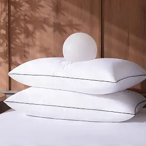 Feather Down Pillows King Size Set of 2, Luxury Hotel Collection Bed Pillow for Sleeping, 2 Pack, Fluffy Plush for Side, Back Sleepers Medium Firm, 20x36 in.