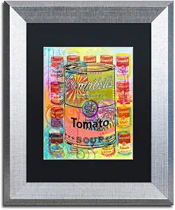Trademark Fine Art ALI5830-S1114BMF Tomato by Dean Russo, Black Matte, Silver Frame 11x14-Inch