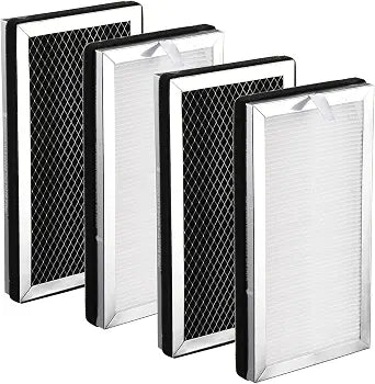 MA-15 Air Purifier Replacement Filter Compatible with Medify MA-15 Series, 3-in-1 Filtration System of MA 15 Filters H13 True HEPA, Activated Carbon and Pre-Filter (4 Pack)