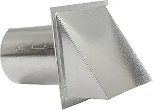 FAMCO Galvanized Steel Hooded Wall Vent with Screen, Used for Air Intake, Air Supply or Exhaust Applications