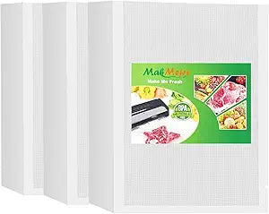 MakMeFre 300 Plus Quart Size 10" x 13" Vacuum Sealer Bags with BPA Free and Heavy Duty,Great for Food Storage Vaccume Sealer PreCut Bag