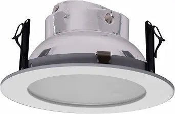 4 Inches Frosted Shower Trim/Trims for Low Voltage Recessed Light/Lighting-White Fit Halo/Juno
